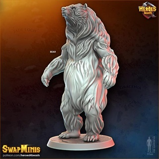 bear heroes & beasts Tabletop Characters Creatures Fantasy Universe ursine bearfolk bearrace 3d print model - Mito3D