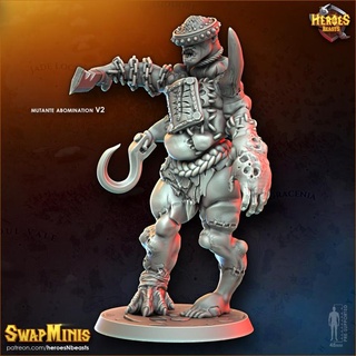 mutante abominio v2 eroi bestie tavolo personaggi creature fantasia universo golem Frankenstein carne Fleshgolem 3d print model - Mito3D