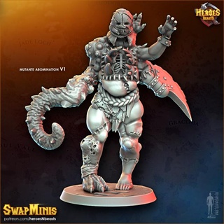 mutante abomination v1 heroes & beasts  Tabletop Tabletop Characters & Creatures Fantasy Universe Tabletop Tabletop Characters & Creatures golem frankenstein abomination flesh fleshgolem mutante  3d print model - Mito3D