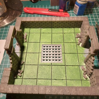 dungeon well room phillip hackett Tabletop 3D Printable Terrain Fantasy board games miniatures rpg table top warhammer open 2 boardgames tabletop openforge forge tiles quest dungeontiles dnd warhammerquest 3d print model - Mito3D