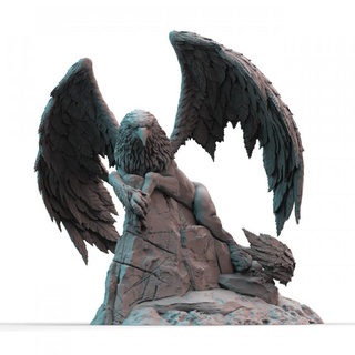 hippogriff 2 pre-supported print minis ancient beast eagle greek legend lion mythology flying griffin winged 3d print model - Mito3D