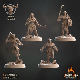 warriors forest elves modular bundle presupported lord war miniatures Tabletop Characters & Creatures Fantasy Universe dragons dungeons elf fantasy hands roleplay rpg shield sword miniature weapons dagger boardgame bow tabletop wargame dnd lance supported 3d print model - Mito3D