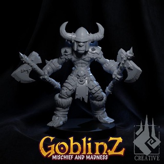 goblin bárbaro brasa ferreiro criativo tampo mesa personagens criaturas fantasia universo herói jogos guerra dnd aventureiro 3d print model - Mito3D