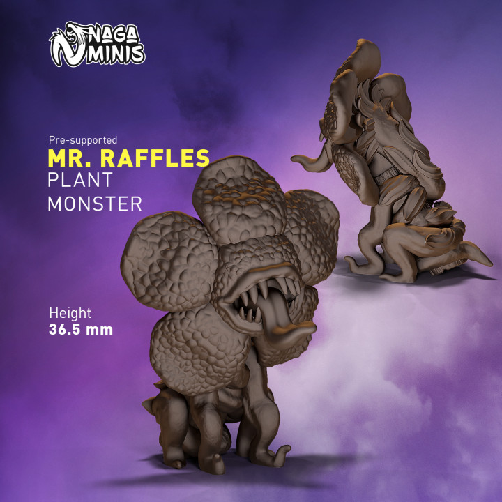 pre supported bitki canavar Naga minis masaüstü karakterler yaratıklar fantezi Evren mini rpg Arkadaş minyatür Zindanlar Ejderhalar örtüsü dnd tanıdık rafya 3D print model - Mito3D