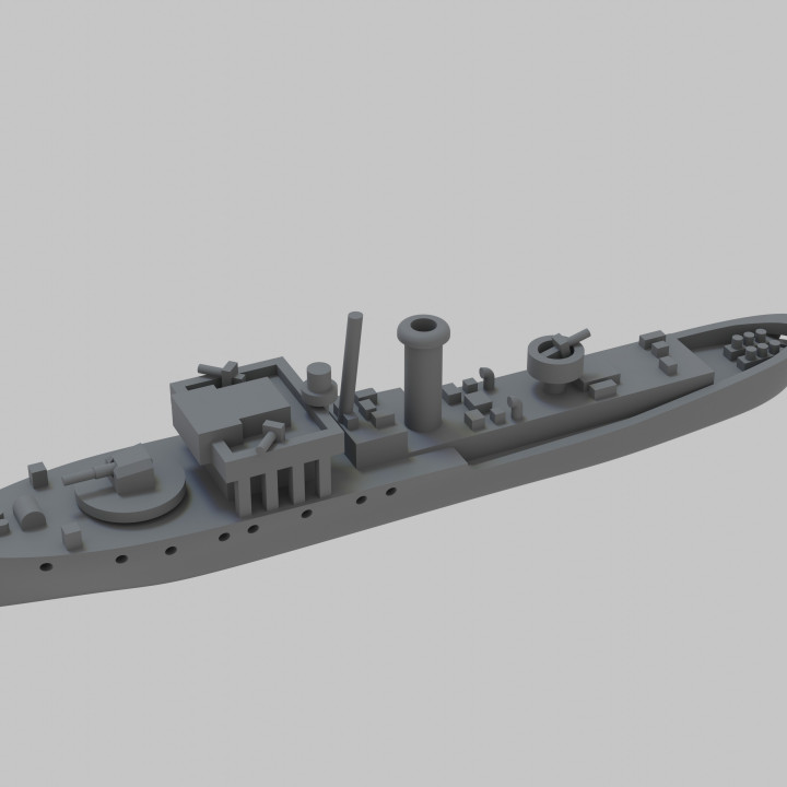 flower class corvette lee mccoll  Tabletop Tabletop Characters & Creatures Historical Universe Tabletop Tabletop Vehicles & Machines flower navy royal ship war ww2 wargame corvette warship  3D print model - Mito3D