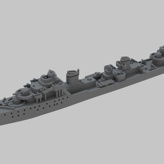 le fantasque class destroyer marine nationale ww2 lee mccoll Tabletop Characters & Creatures Historical Universe Vehicles Machines boat navy ship wargame warship naval 3d print model - Mito3D