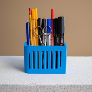 asimetrik kalem organizatör modern sıra dekor Erin boks ev Bahçe eşyaları depolama kutuları Kulp destek Kalemlik düzenlemek pencil holder ofis dekorasyonu pen masa düzenleyici ince baskı container desk organizer organization decor cup tray office box 3d print model - Mito3D