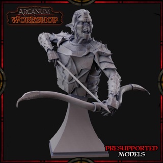 orcs archer bust arcanum workshop Tabletop Characters & Creatures Fantasy Universe Fan Art Busts fantasy orc painting tabletop cave painter 3d print model - Mito3D