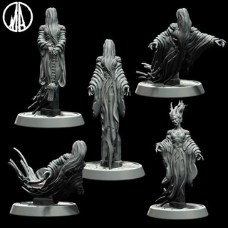 banshee - lost souls 5 poses monolith arts fantasy ghost lotr evil wraith soul spirit ringwraith 3d print model - Mito3D