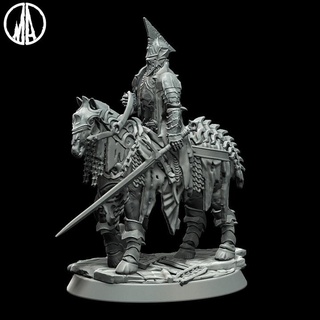 black rider - lost souls monolith arts Tabletop Characters & Creatures Fantasy Universe fantasy ghost horse lotr evil wraith soul spirit ringwraith steed 3d print model - Mito3D
