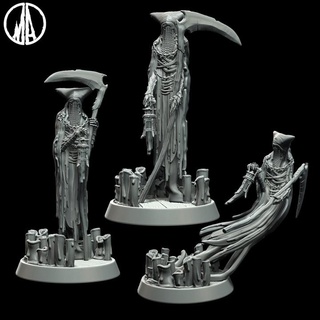 cursed wretch - lost souls 3 poses monolith arts Tabletop Characters & Creatures Fantasy Universe fantasy ghost lotr evil wraith soul spirit ringwraith 3d print model - Mito3D