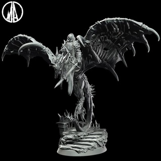 dragon rider - lost souls monolith arts Tabletop Characters & Creatures Fantasy Universe fantasy ghost lotr evil wraith soul spirit nazgul ringwraith 3d print model - Mito3D