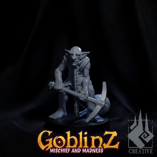 goblin captive 01 ember smith creative Tabletop Characters & Creatures Fantasy Universe worker npc prisoner greenskin 3d print model - Mito3D