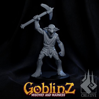 goblin prigioniero 06 brace fabbro creativo tavolo personaggi creature fantasia universo lavoratore npc 3d print model - Mito3D