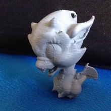 baby Drache Verzierung fan Kunst dragon Figur ornament 3d print model - Mito3D