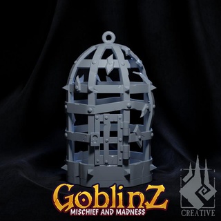 goblin bird cage cell ember smith creative Tabletop 3D Printable Terrain Fantasy captive prison 3d print model - Mito3D
