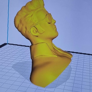 Elvis Presley estatua Kim ventilador Arte bustos 3d print model - Mito3D