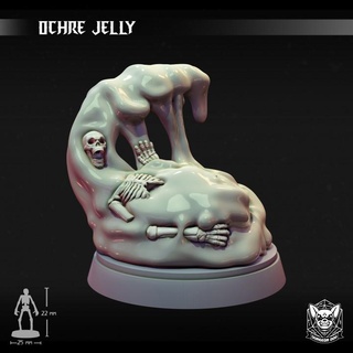 ochre jelly dungeon dog Tabletop Characters & Creatures Fantasy Universe creature fantasy monster rpg wargaming dungeonsanddragons tabletop ooze slime d&d dnd pathfinder ttrpg pudding dsa dasschwarzeauge 3d print model - Mito3D