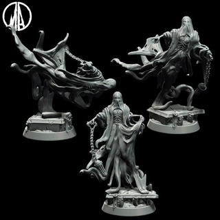 wailing hag - lost souls 3 poses monolith arts Tabletop Characters & Creatures Fantasy Universe fantasy ghost evil wraith soul spirit banshee 3d print model - Mito3D
