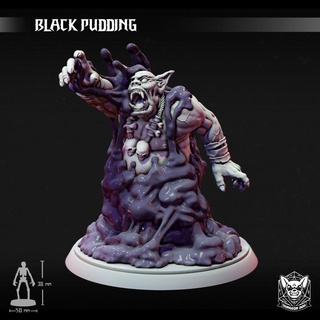 siyah puding zindan köpek masaüstü karakterler yaratıklar fantezi Evren yaratık canavar rpg savaş oyunları kötü Zindanlar Ejderhalar sızmak balçık d dnd jöle yol bulucu ttrpg dsa 3d print model - Mito3D