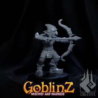 goblin arqueiro 02 brasa ferreiro criativo tampo mesa personagens criaturas fantasia universo 3d print model - Mito3D