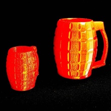 grenade cup & garden cool style military 3d print model - Mito3D