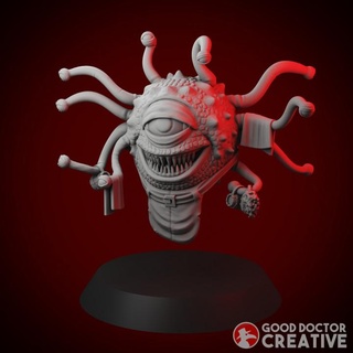 barkeep eye tyrant large luigi good doctor creative Tabletop Characters & Creatures Fantasy Universe dragons dungeons spelljammer beholder 3d print model - Mito3D