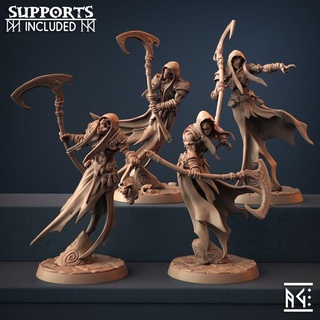skutagaard wraiths - 4 modular units darkness lich lord artisan guild dragons dungeons fantasy ghost mini rpg undead miniature wraith tabletop supports phantom wargame soul spirit dnd haunt wight spectre ttrpg presupported supported draugar 3d print model - Mito3D