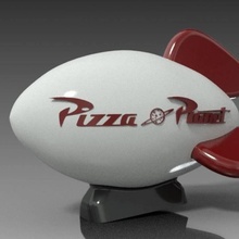pizza planet rocket - toy story toys & games 3d print model - Mito3D