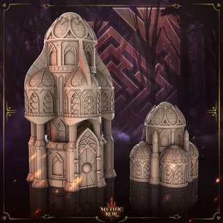 sirene buildings mythic roll unchained games Tabletop 3D Printable Terrain Fantasy decorative terrain mythicroll unchainedgames thegreathall pillarsofeternity 3d print model - Mito3D