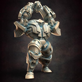 egyptian golem ancient b red clay collectibles Tabletop Characters & Creatures Fantasy Universe big shield tank warrior large ranger class 3d print model - Mito3D