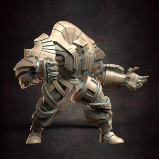egyptian golem ancient c red clay collectibles Tabletop Characters & Creatures Fantasy Universe egypt gold metal strong wizard mage cleric 3d print model - Mito3D