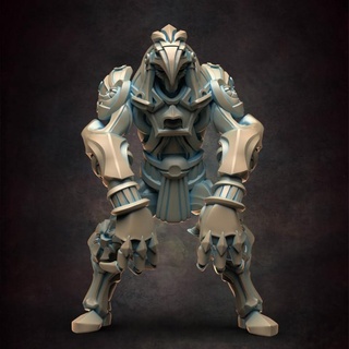 egyptian golem sharp one c red clay collectibles Tabletop Characters & Creatures Fantasy Universe knight rpg pharaon dnd 3d print model - Mito3D