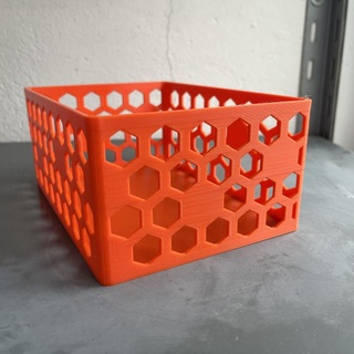 retangular organizador hexagonal favo mel padronizar Vitamina 3d estúdio casa jardim utensílios domésticos armazenamento caixas decoração 3d print model - Mito3D