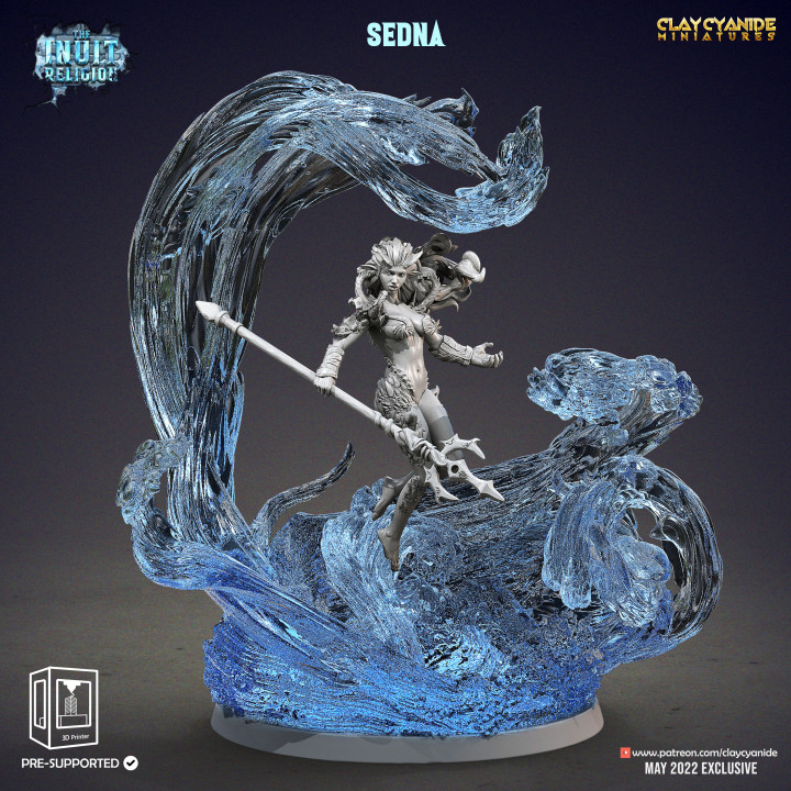 centro argilla cianuro miniature tavolo personaggi creature fantasia universo file stampabile stl modello mitologia giochi guerra wargaming warhammer guerriero miniatura tridente minis esploratore gioco inuit inuitreligion 3D print model - Mito3D