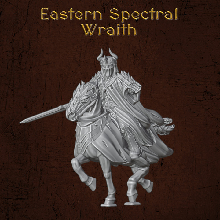 eastern spectral wraith quartermaster3d Tabletop Characters & Creatures Fantasy Universe demon ghost rpg lotr spectre mesbg dragonrampant 3D print model - Mito3D