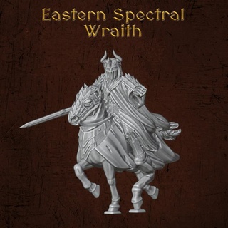 eastern spectral wraith quartermaster3d Tabletop Characters & Creatures Fantasy Universe demon ghost rpg lotr spectre mesbg dragonrampant 3d print model - Mito3D