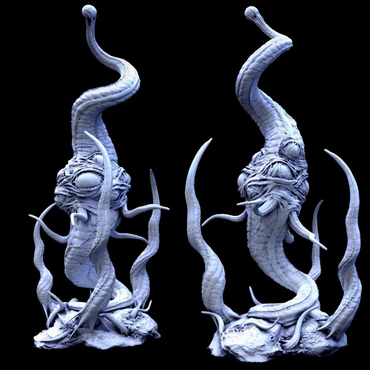 Psique mirador 2 mini monstruo violencia mesa caracteres criaturas fantasía universo bestia cerebro oscuro continuar gancho horror rpg araña mal sombra cueva profundo oscuridad drider illita 5e devorador intelecto 3D print model - Mito3D