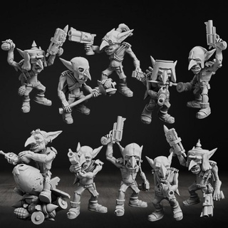 folletti carne squadra x10 dakkadakkastore tavolo personaggi creature Sci Fi universo 40k warhammer gioco guerra 28mm orks cupo dakkadakka gretchins 3d print model - Mito3D