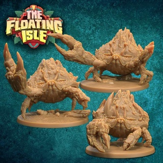 crabs pele'uha miniatures presupported dragon trappers lodge Tabletop Characters & Creatures Fantasy Universe monster ocean pirate sailing sea shark shell water aquatic floating elemental underwater crab d&d pirates dnd island pathfinder lobster isle aquan waterplane 3d print model - Mito3D