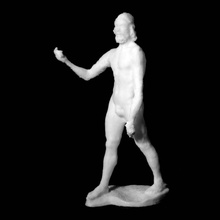 san juan bautista nye carlsberg glyptotek copenhague scan hombre romano desnudo caminar músculo latón esculturala estatua 3d print model - Mito3D