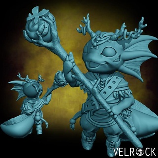 marés curioso criaturas caprichoso ilha pré suportado velrock arte miniaturas tampo mesa personagens fantasia universo d dnd druida xamã criatura vidente axolotl 3d print model - Mito3D