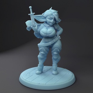 meryl goblin rogue twin goddess miniatures female girl girlfriend goblin rogue pinup seny  3d print model - Mito3D