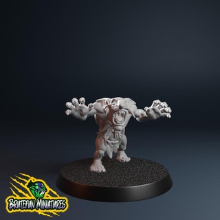 Fantasie Fußball wild Kobold 01 brutaler Spaß Miniaturen Tischplatte Zeichen Kreaturen Universum Ork Brettspiel Orks Primitive 32mm lineman 3d print model - Mito3D