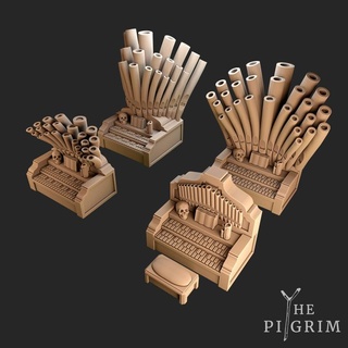 Organe einstellen Tischplatte Terrain dnd Rollenspiel streuen Jason Beckers 3D druckbar Fantasie Kirche Organ 3d print model - Mito3D