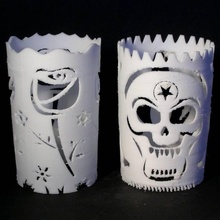 onhub decoration gadgets & electronics flower pencil skull 3d print model - Mito3D
