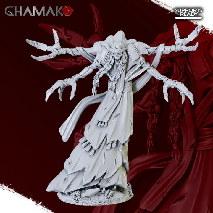 kosheivs roses spectrales trahison chef ghamak table personnages créatures fantaisie univers dragons donjons fantôme marteau guerre miniature jeu nuit dnd hanter éclaireur spectre wh aos nighthaunt 3D print model - Mito3D