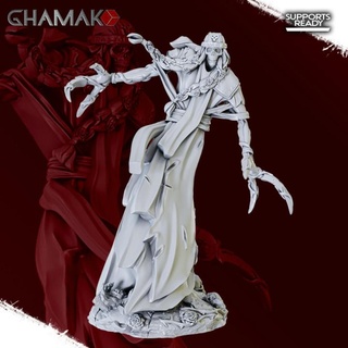 kosheivs roses spectrales 4 ghamak table personnages créatures fantaisie univers dragons donjons fantôme marteau guerre miniature jeu nuit dnd hanter éclaireur spectre wh aos nighthaunt 3d print model - Mito3D