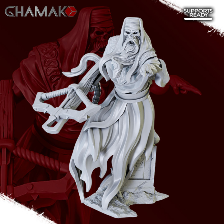 kosheivs arbalétriers 1 ghamak table personnages créatures fantaisie univers dragons donjons fantôme marteau guerre miniature jeu nuit dnd hanter éclaireur spectre wh aos nighthaunt 3D print model - Mito3D