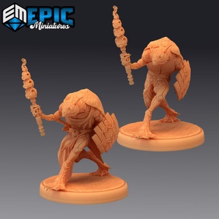 kappa magic turtle frog hybrid japanese mythology water cave encounter epic-miniatures fantasy medieval monster rpg warhammer sla enemy tabletop dungeon dnd toad pathfinder npc pre-supported supported pre 3d print model - Mito3D